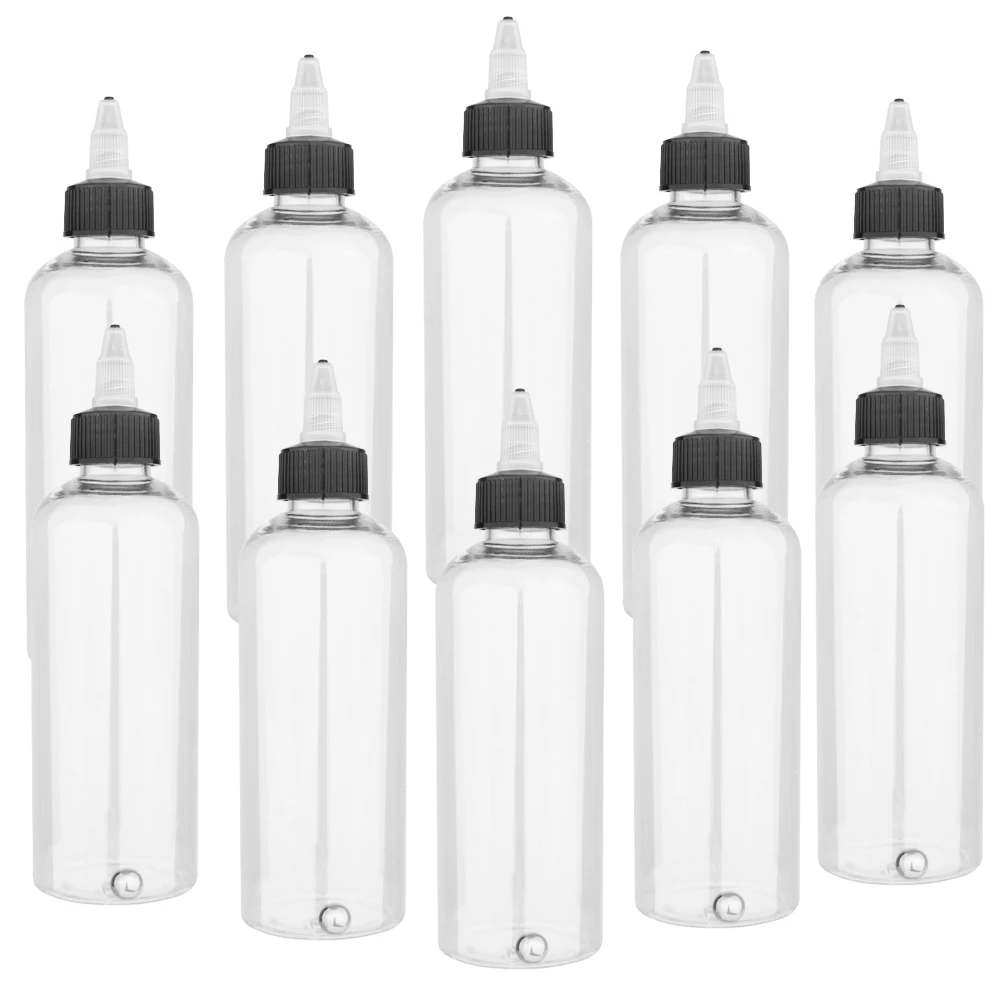 NEOECO 10pcs 30/60/100/250ml Airbrush Pigment Bottles
