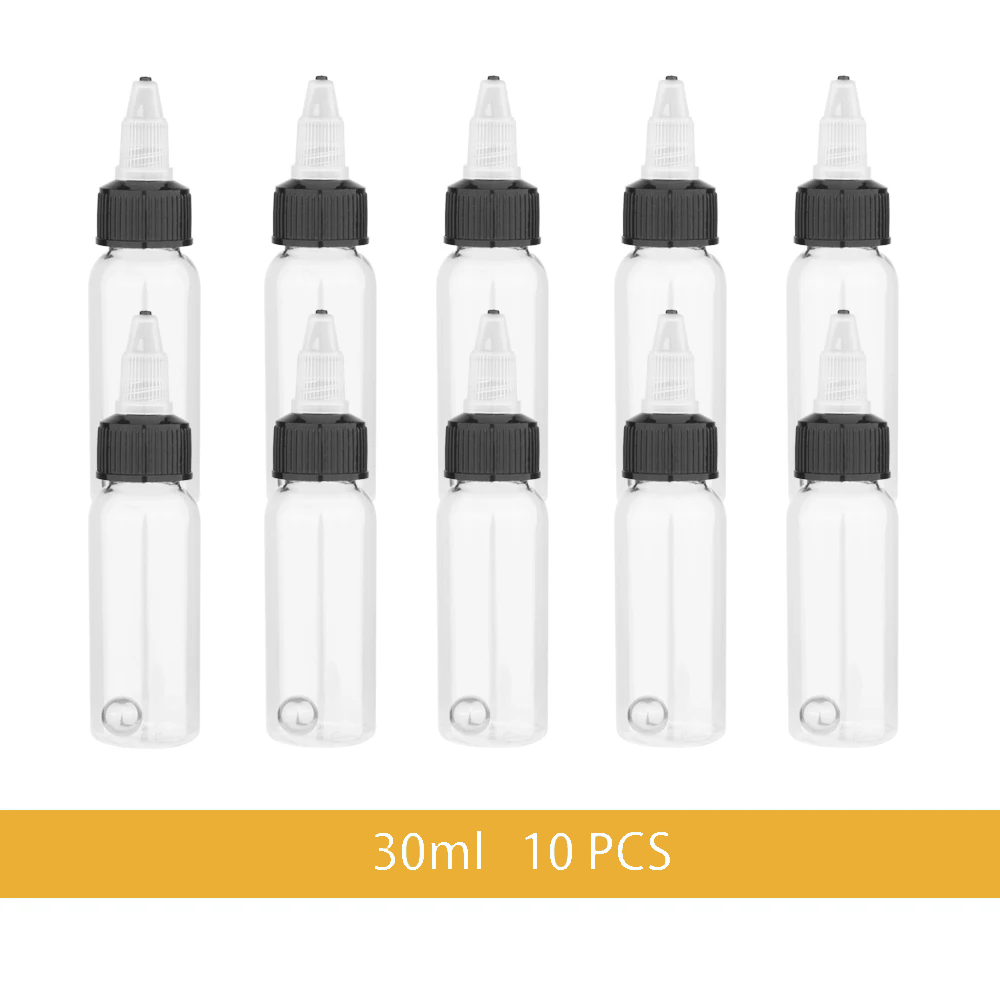 NEOECO 10pcs 30/60/100/250ml Airbrush Pigment Bottles