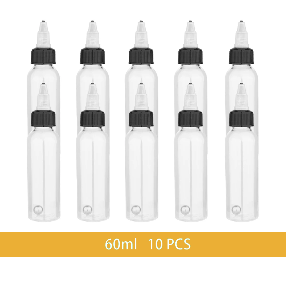NEOECO 10pcs 30/60/100/250ml Airbrush Pigment Bottles