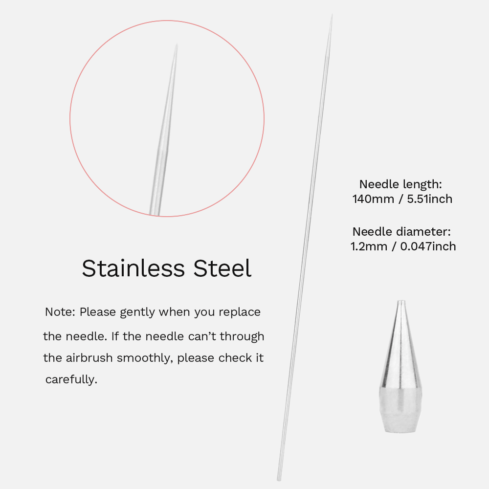 NEOECO Replacement Nozzle & Needle Tips Type 4 for Model NCT-116B