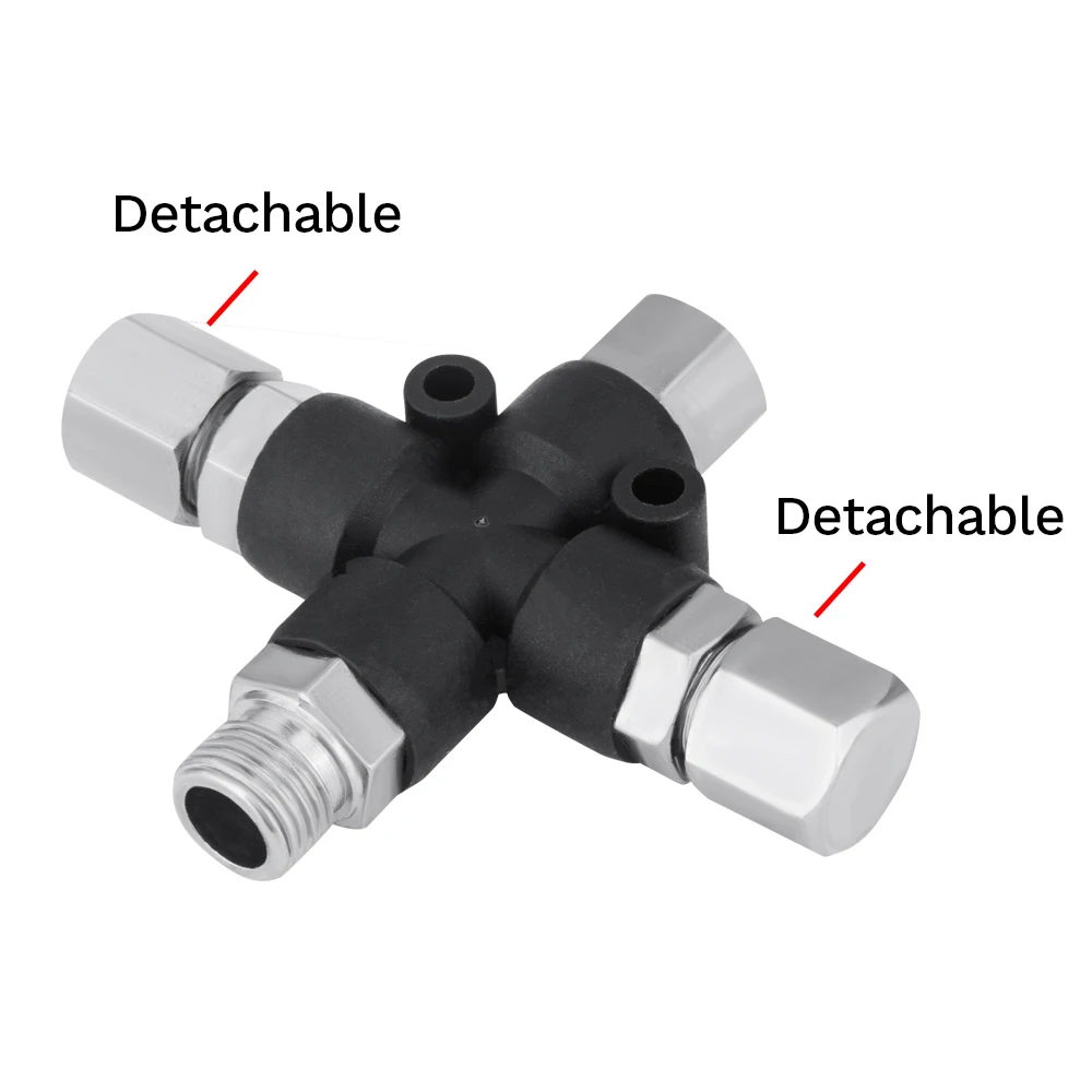 NEOECO 3-Way Airbrush Air Hose Splitter Manifold