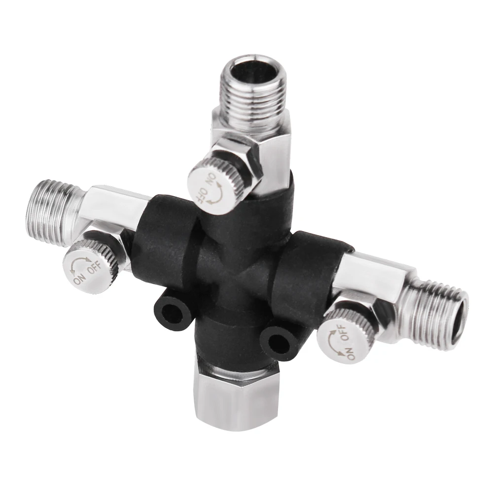 NEOECO 3-Way Airbrush Air Hose Splitter Manifold