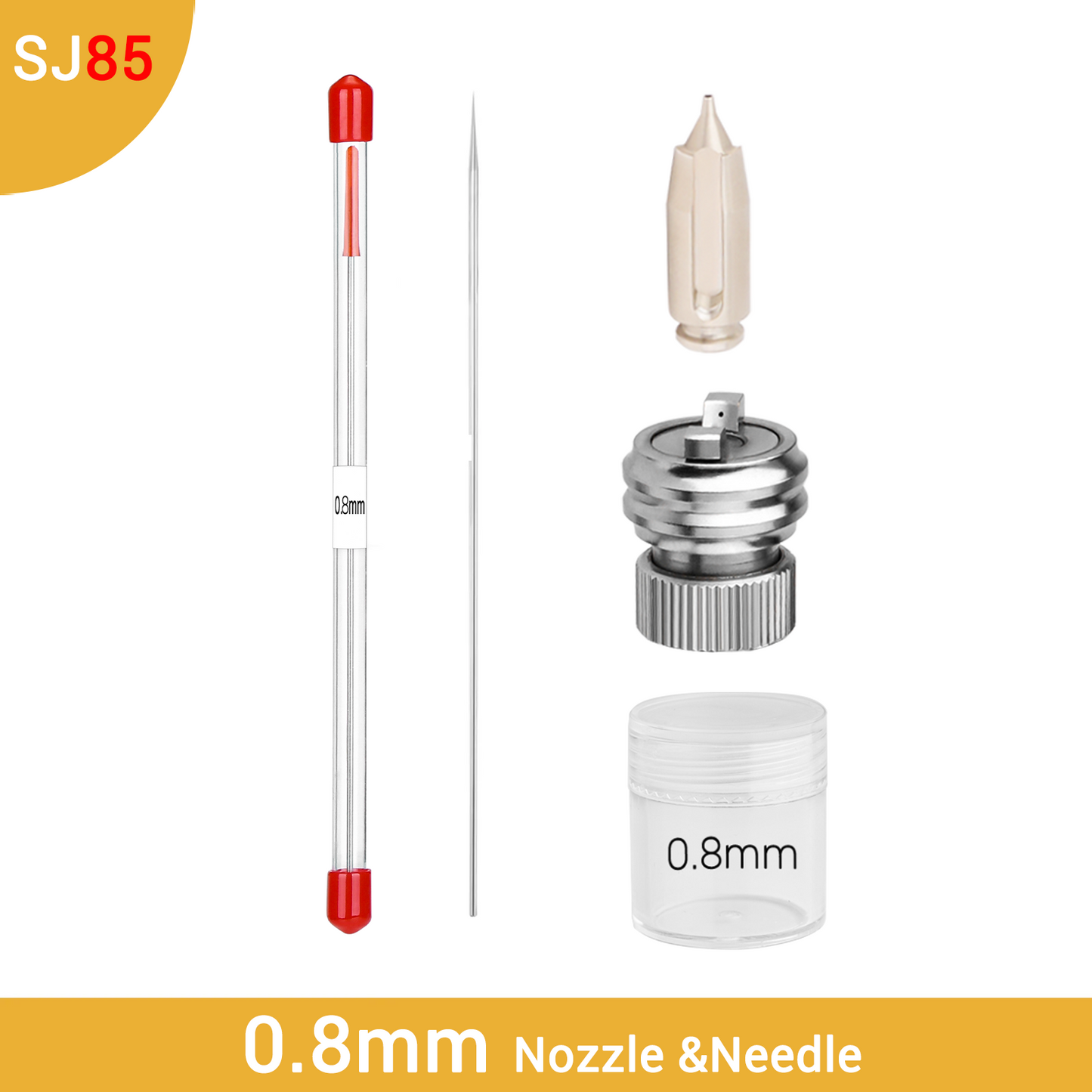SJ85 Transformer Airbrush Spare Set – Needle, Nozzle & Quick Shift Head