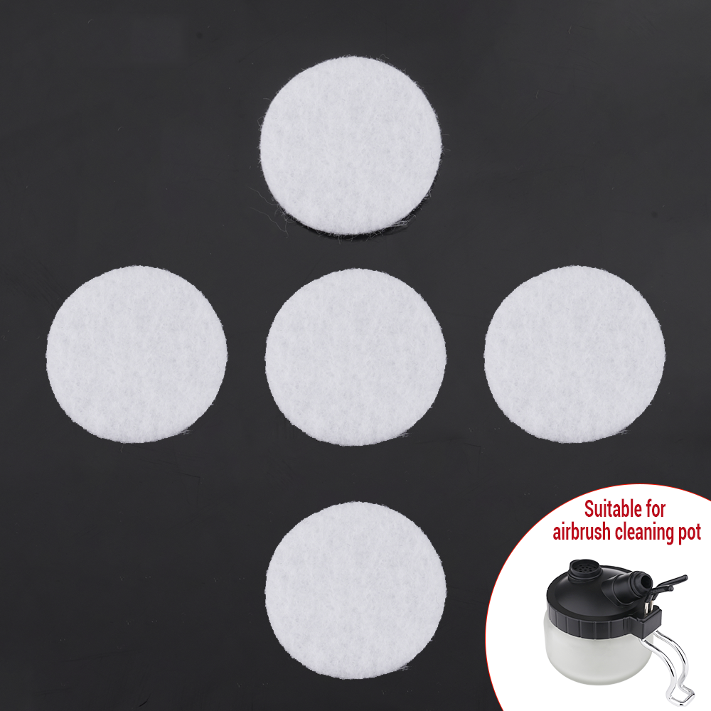 Airbrush Cleaning Pot Sponge Filters (5-Pack)