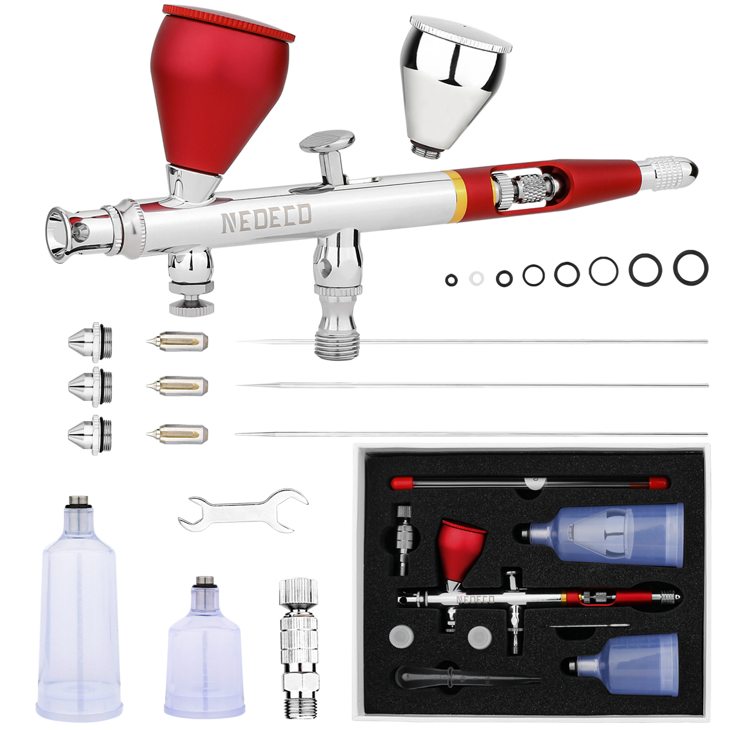 NEOECO NCT-SJ83 Gravity Feed Dual Action Airbrush