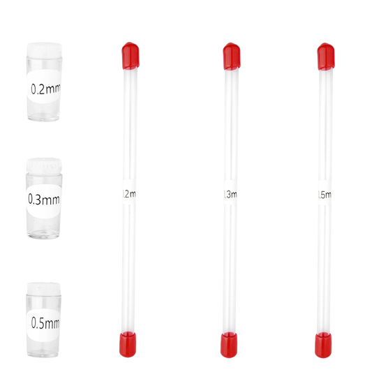 Empty Storage Container & Tube for Airbrush Needle & Nozzle