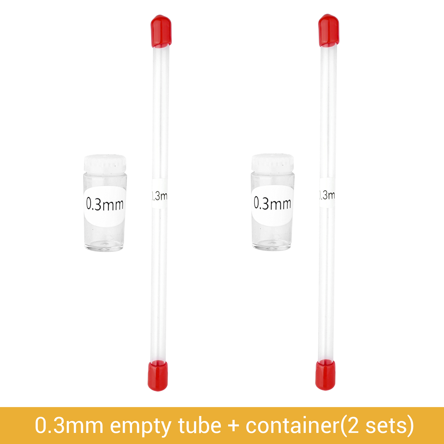 Empty Storage Container & Tube for Airbrush Needle & Nozzle