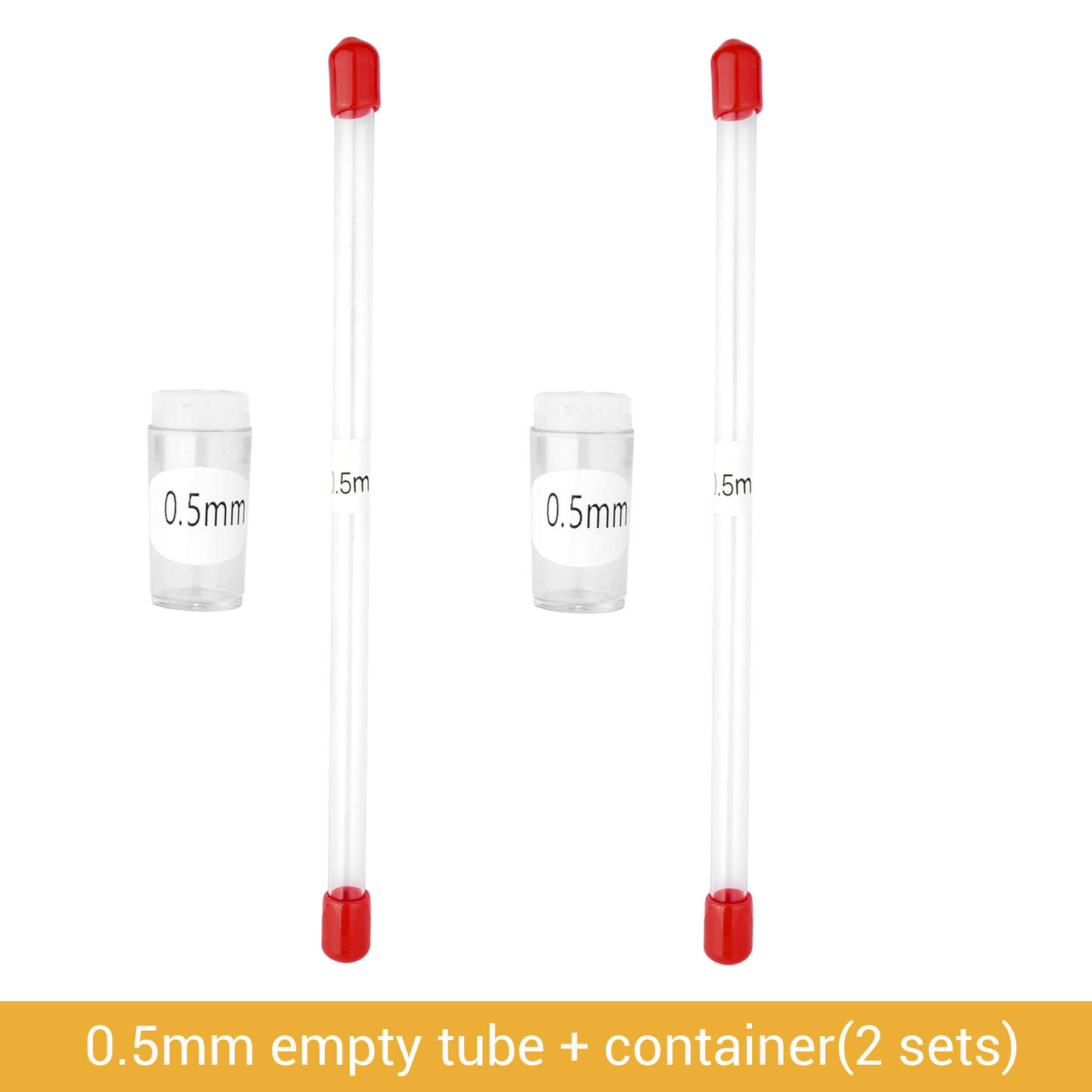 Empty Storage Container & Tube for Airbrush Needle & Nozzle