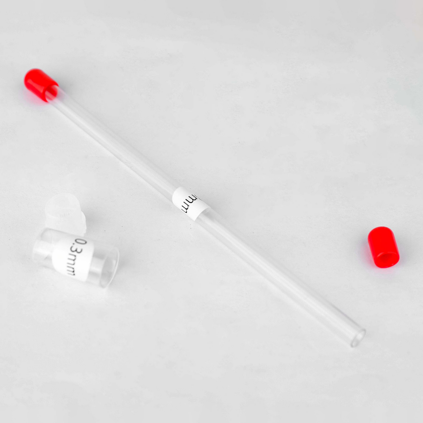 Empty Storage Container & Tube for Airbrush Needle & Nozzle