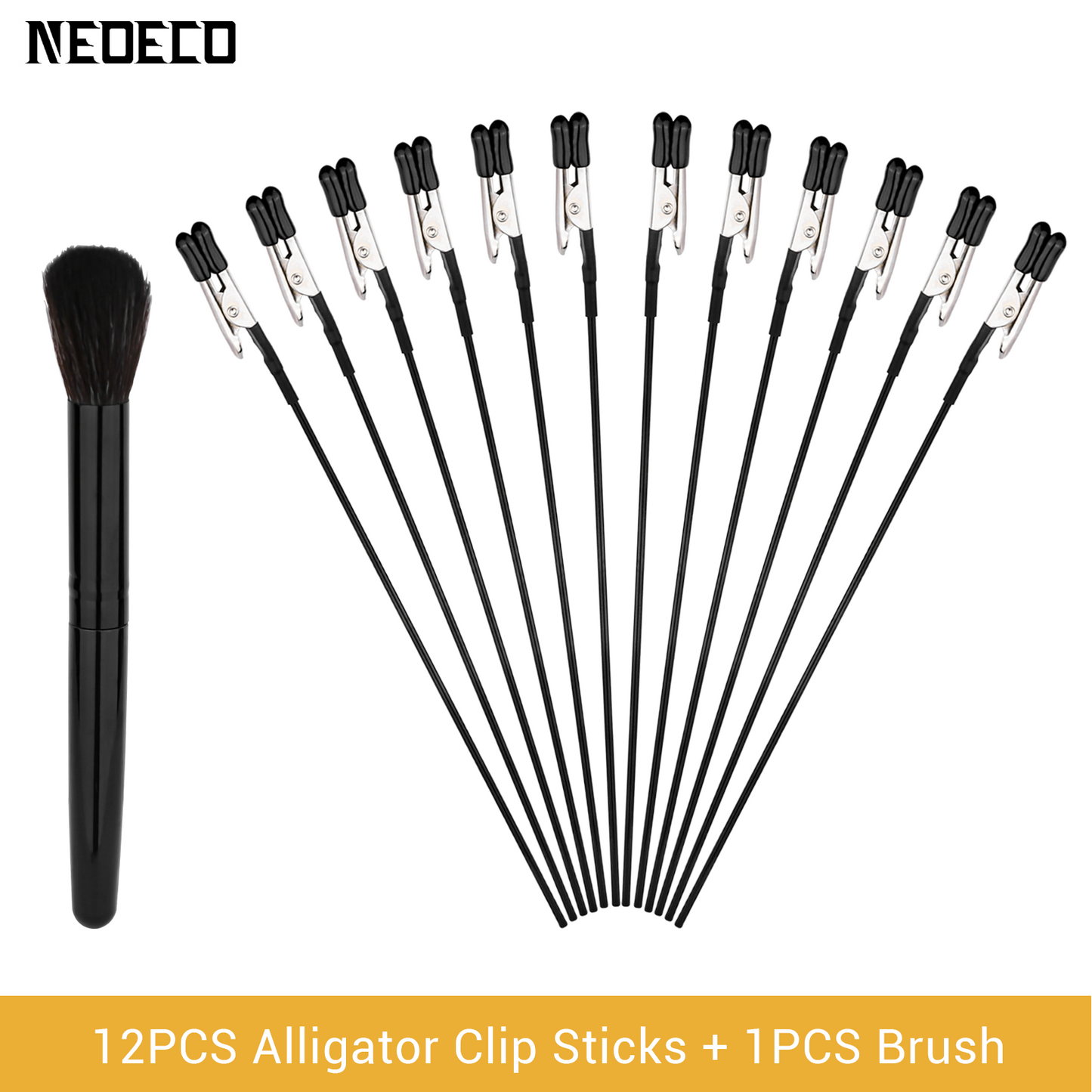 NEOECO Painting Stand Base Holder, 12PCS Alligator Clip Sticks With A Brush Set