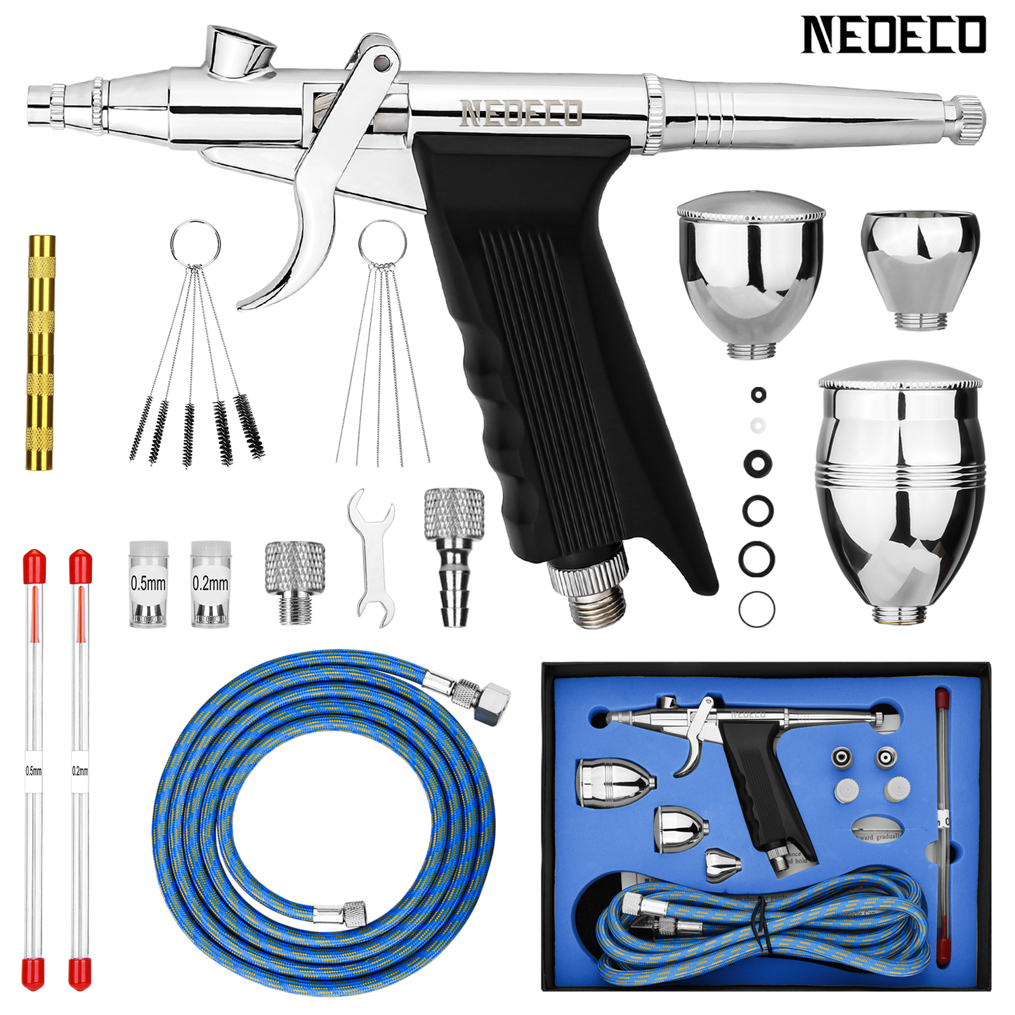 NEOECO Pistol-grip NCT-116 Airbrush Kit