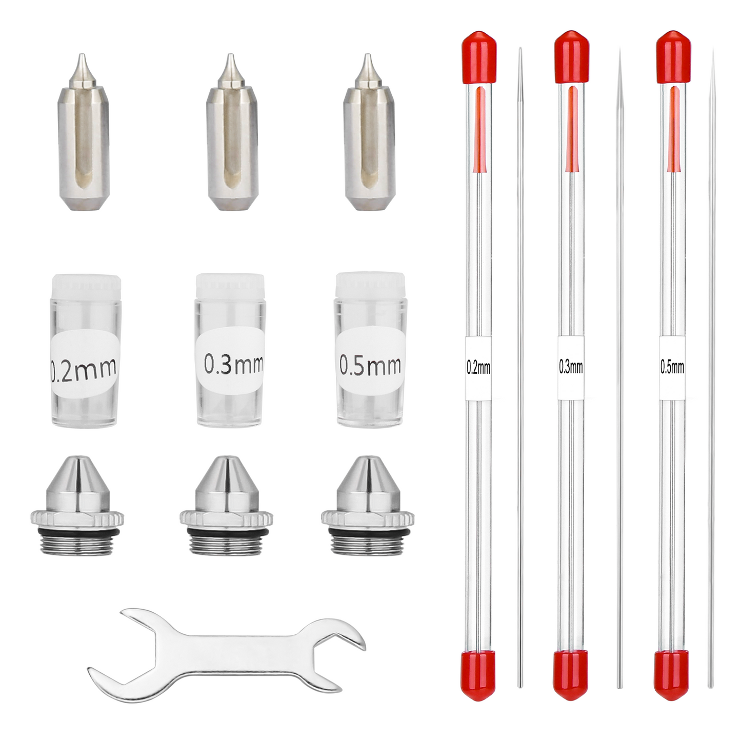 NEOECO Replacement Nozzle & Needle Tips Type 2 for Model NCT-SJ83