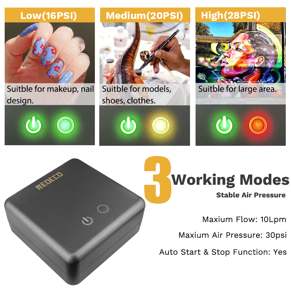 NEOECO Auto Stop Mini Compressor 3 Modes NCT-200K