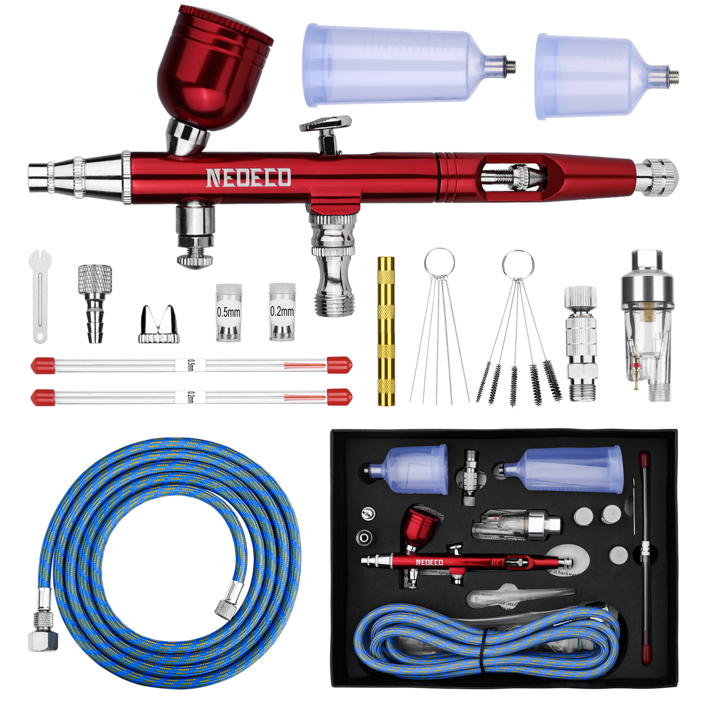 NEOECO NCT-135 Aluminum Lightweight Airbrush Kit