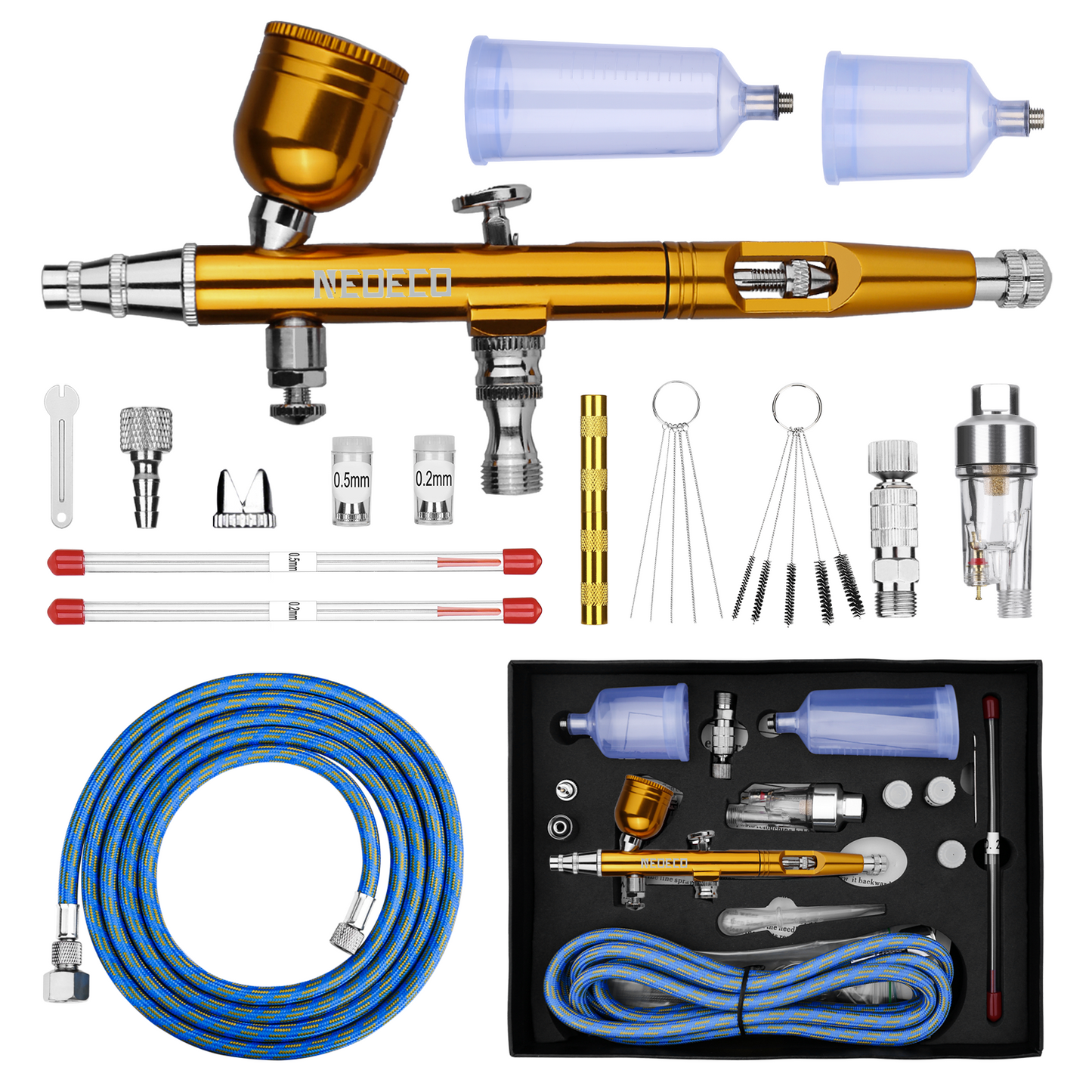 NEOECO NCT-135 Aluminum Lightweight Airbrush Kit
