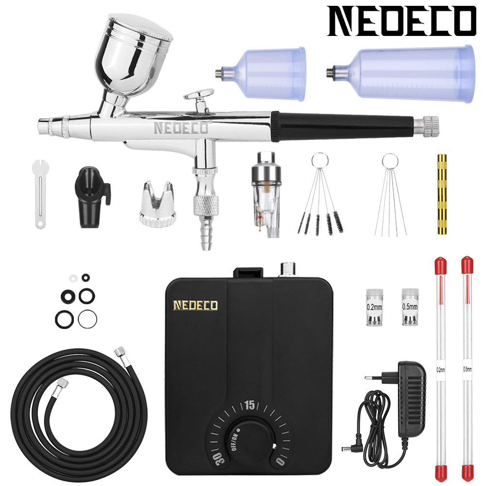 NEOECO NCT-500K131 Airbrush kit with 30PSI Compressor