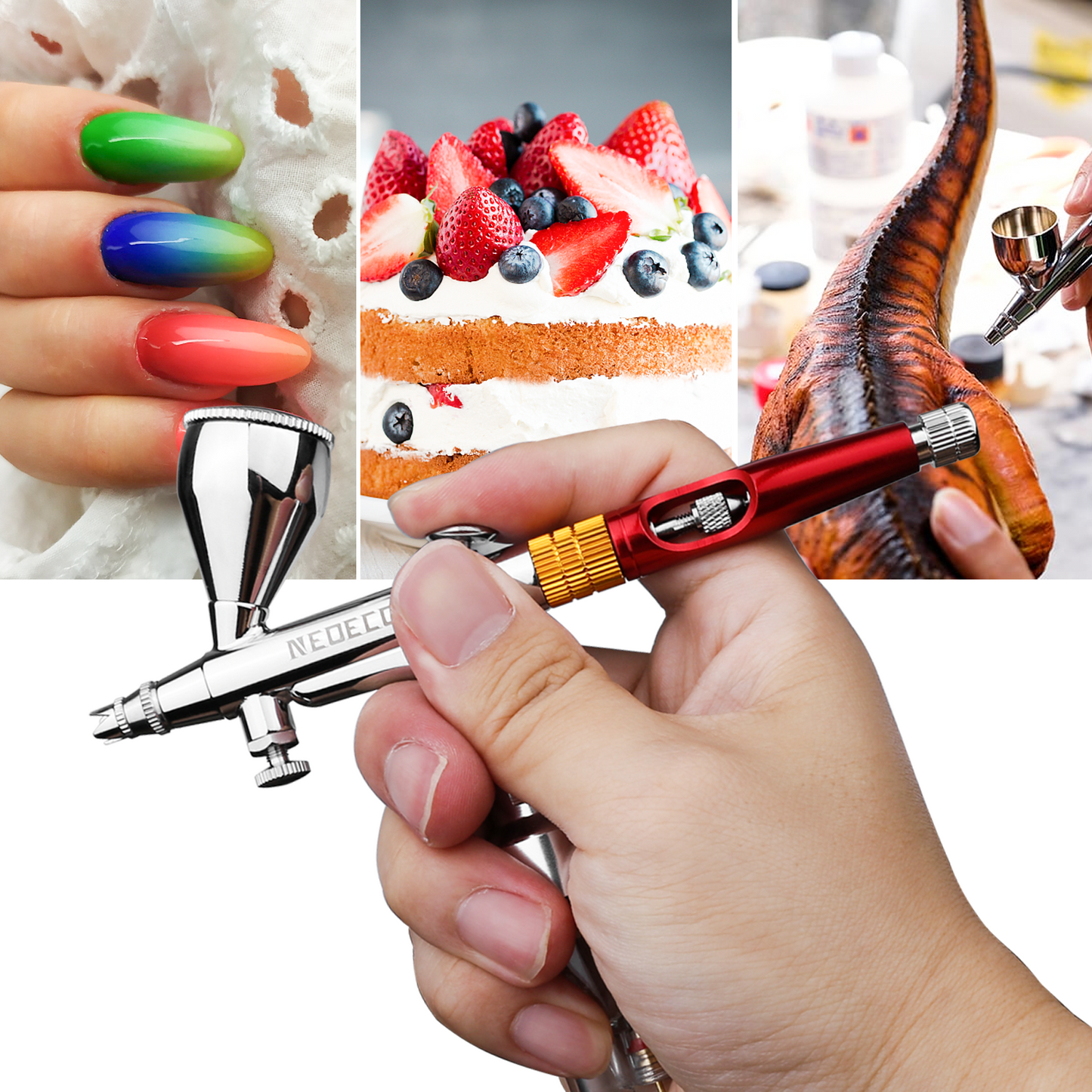 NEOECO NCT-SJ81 Gravity Feed Dual Action Airbrush