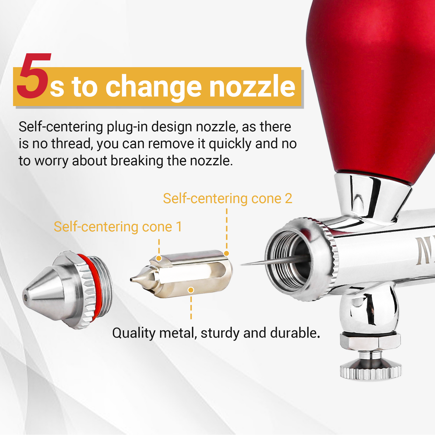 NEOECO NCT-SJ83 Gravity Feed Dual Action Airbrush