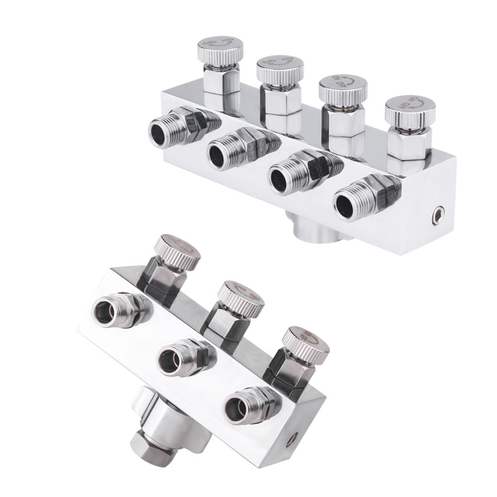 NEOECO 3/4/5 Way Air Hose Metal Airbrush Splitter