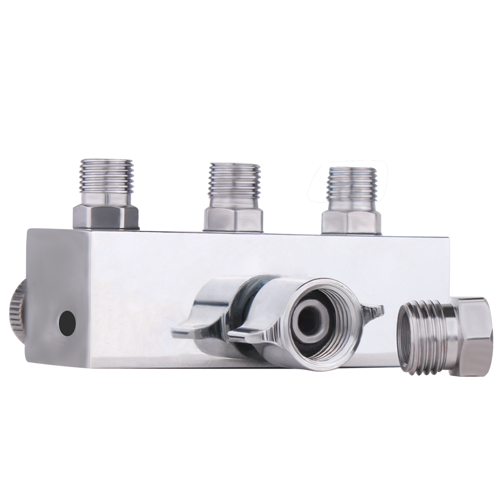 NEOECO 3/4/5 Way Air Hose Metal Airbrush Splitter