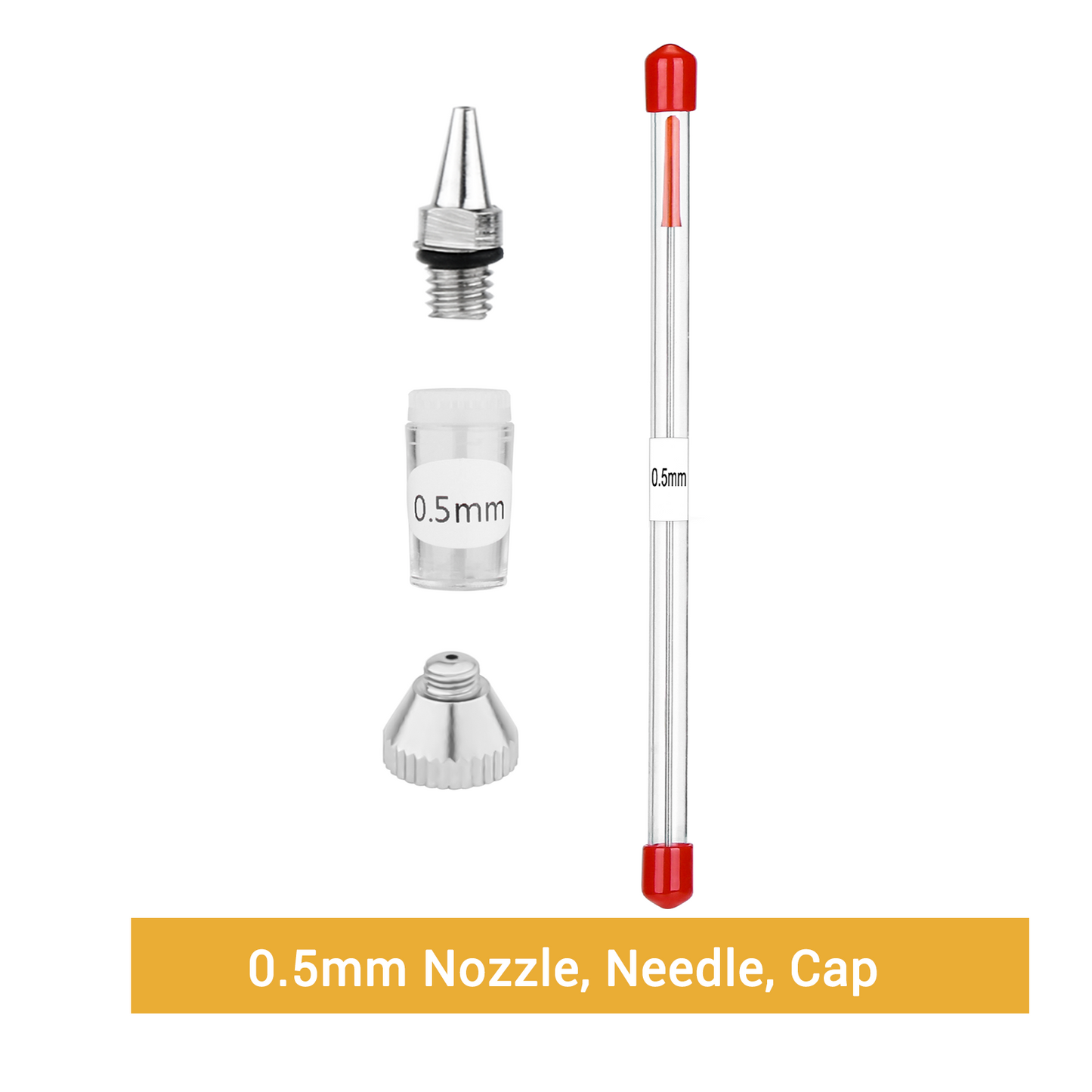 0.2mm, 0.3mm, 0.5mm Airbrush Nozzle Needle Replacement Parts for Airbrush NCT-SJ33R