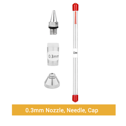 0.2mm, 0.3mm, 0.5mm Airbrush Nozzle Needle Replacement Parts for Airbrush NCT-SJ33R