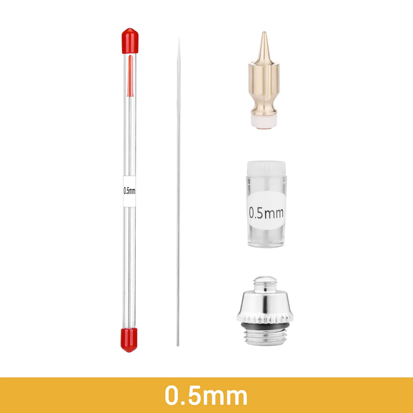 NEOECO NCT-GA02 Airbrush Nozzle Set – 0.2 / 0.3 / 0.5mm