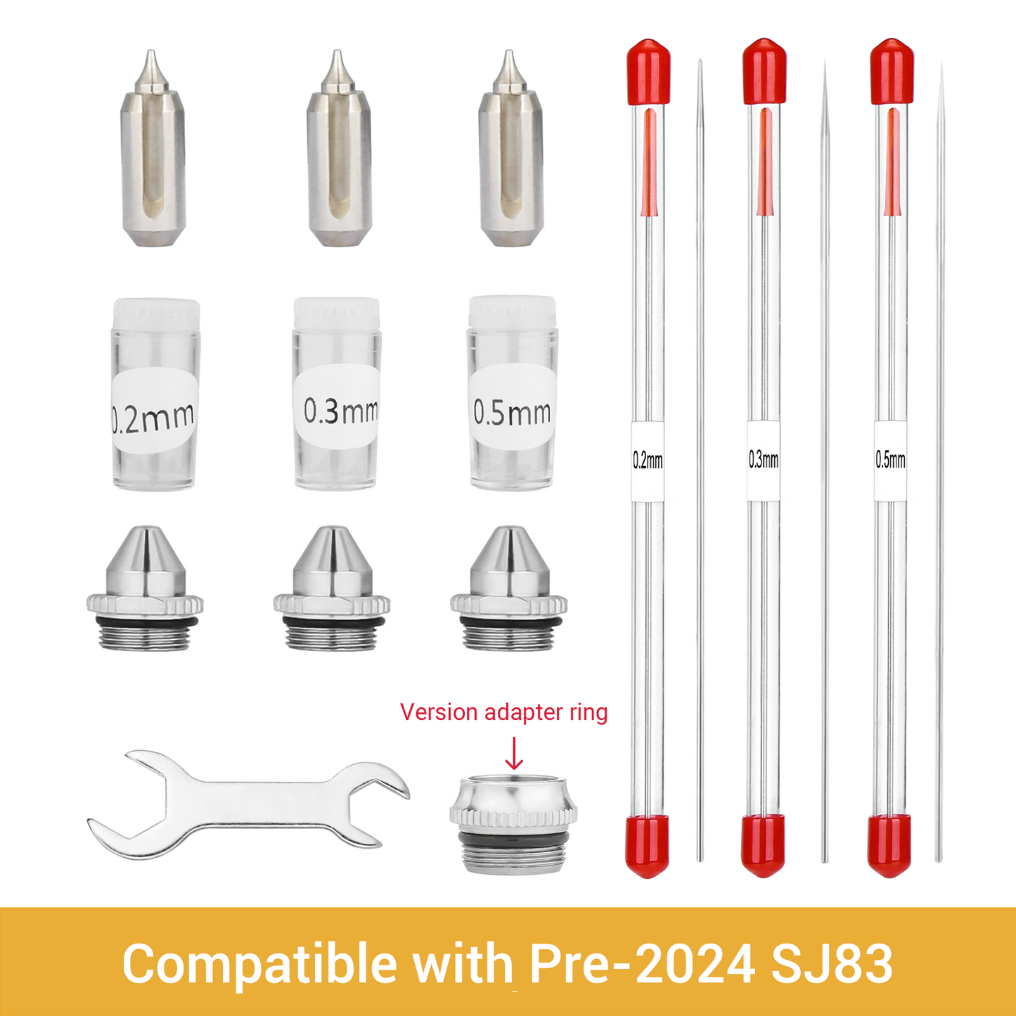 NEOECO Replacement Nozzle & Needle Tips Type 2 for Model NCT-SJ83