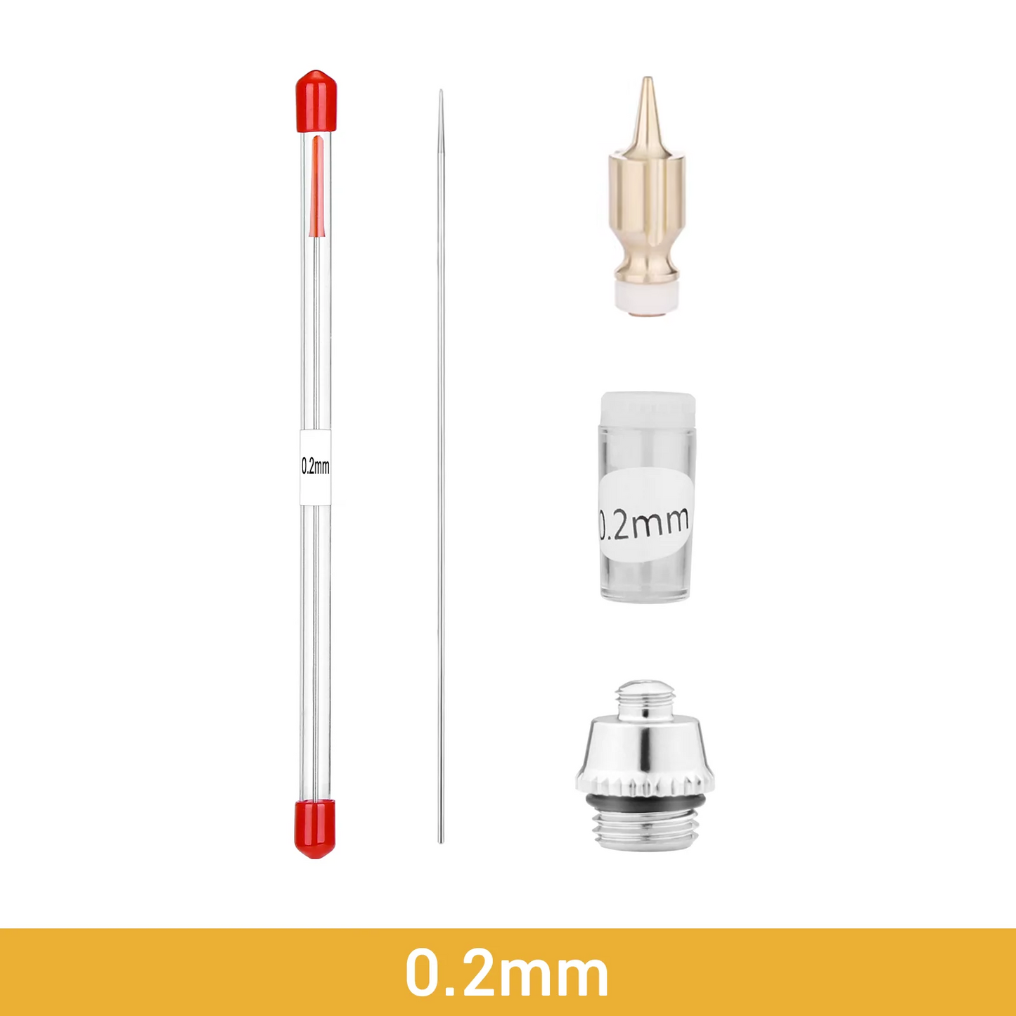 NEOECO NCT-GA02 Airbrush Nozzle Set – 0.2 / 0.3 / 0.5mm