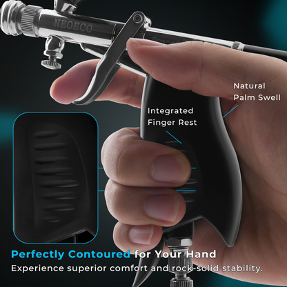 Transformer SJ85 Airbrush – Quick-Shift Fan & Round Spray