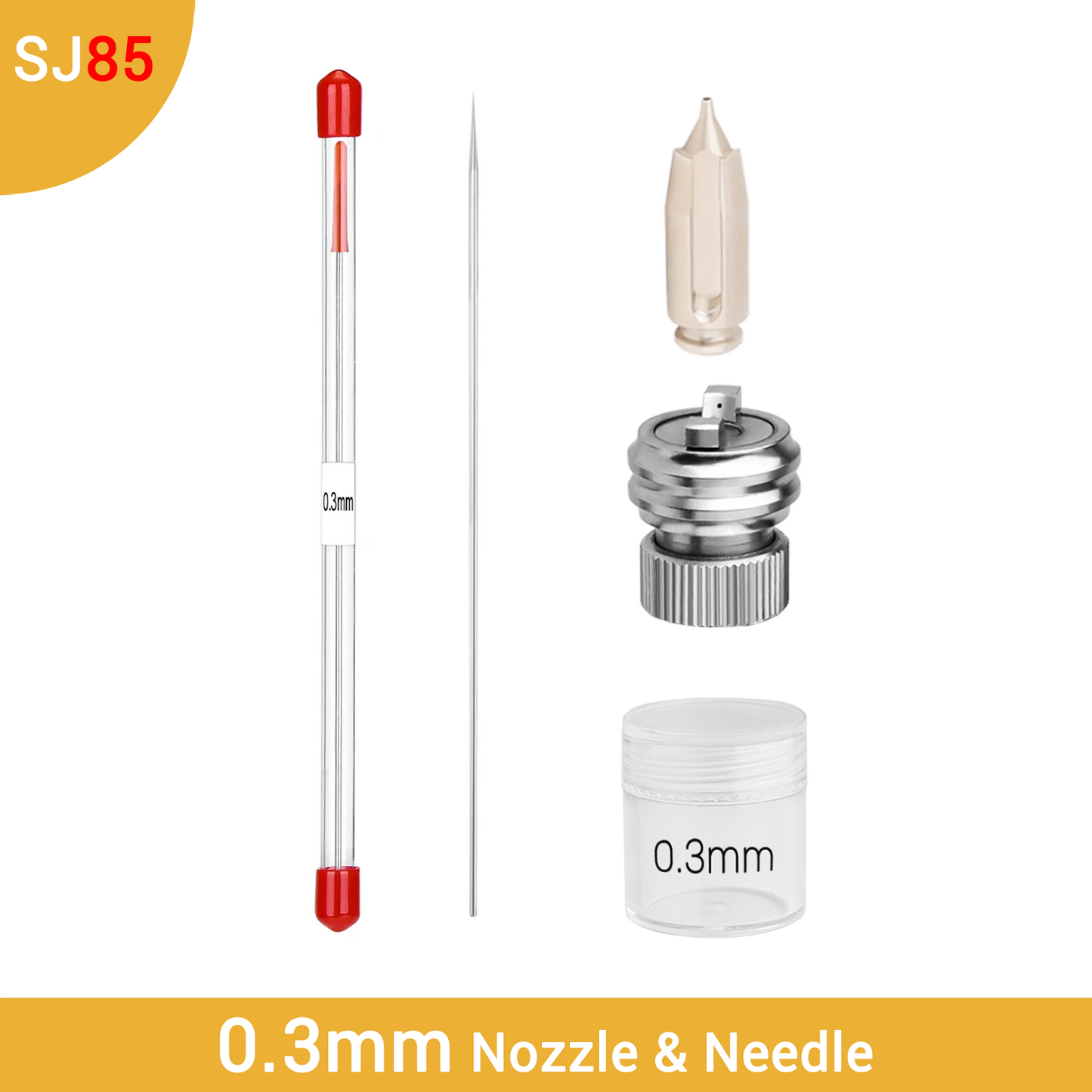 SJ85 Transformer Airbrush Spare Set – Needle, Nozzle & Quick Shift Head