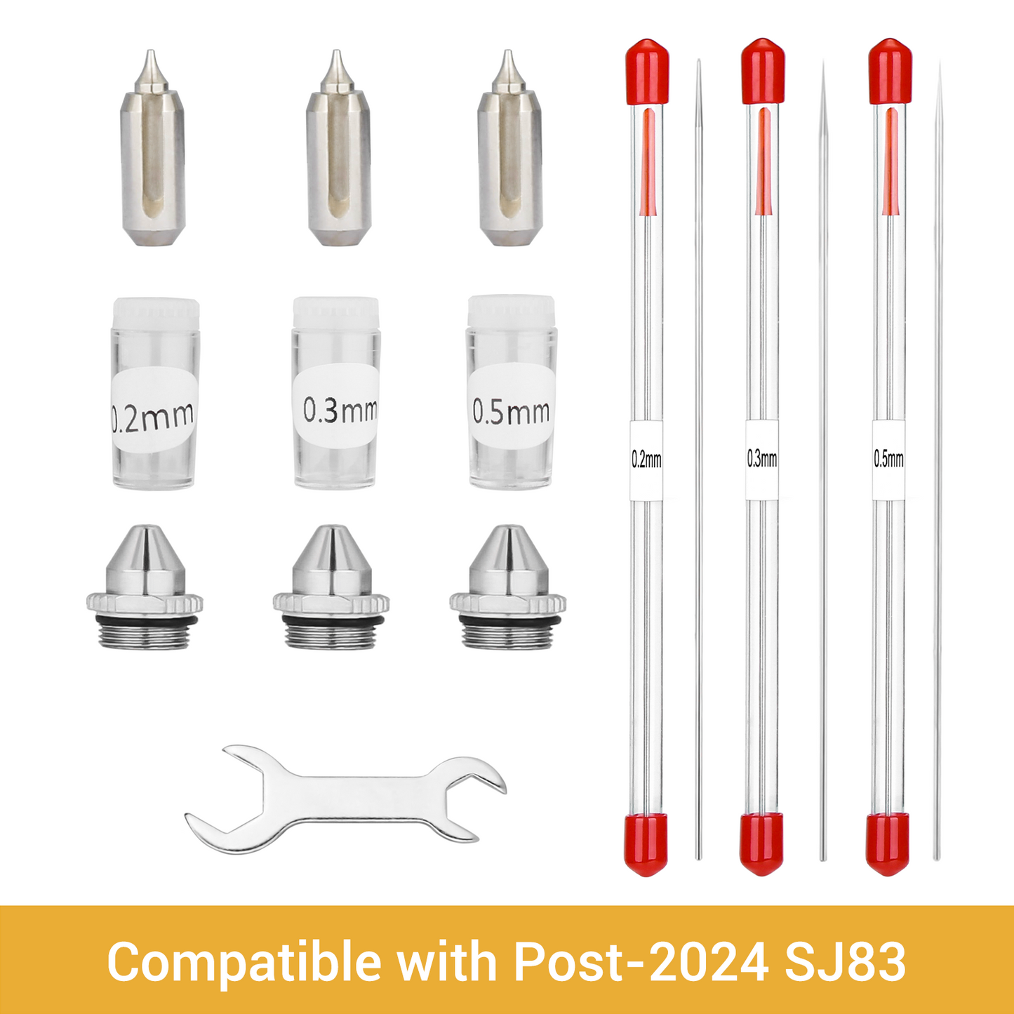 NEOECO Replacement Nozzle & Needle Tips Type 2 for Model NCT-SJ83