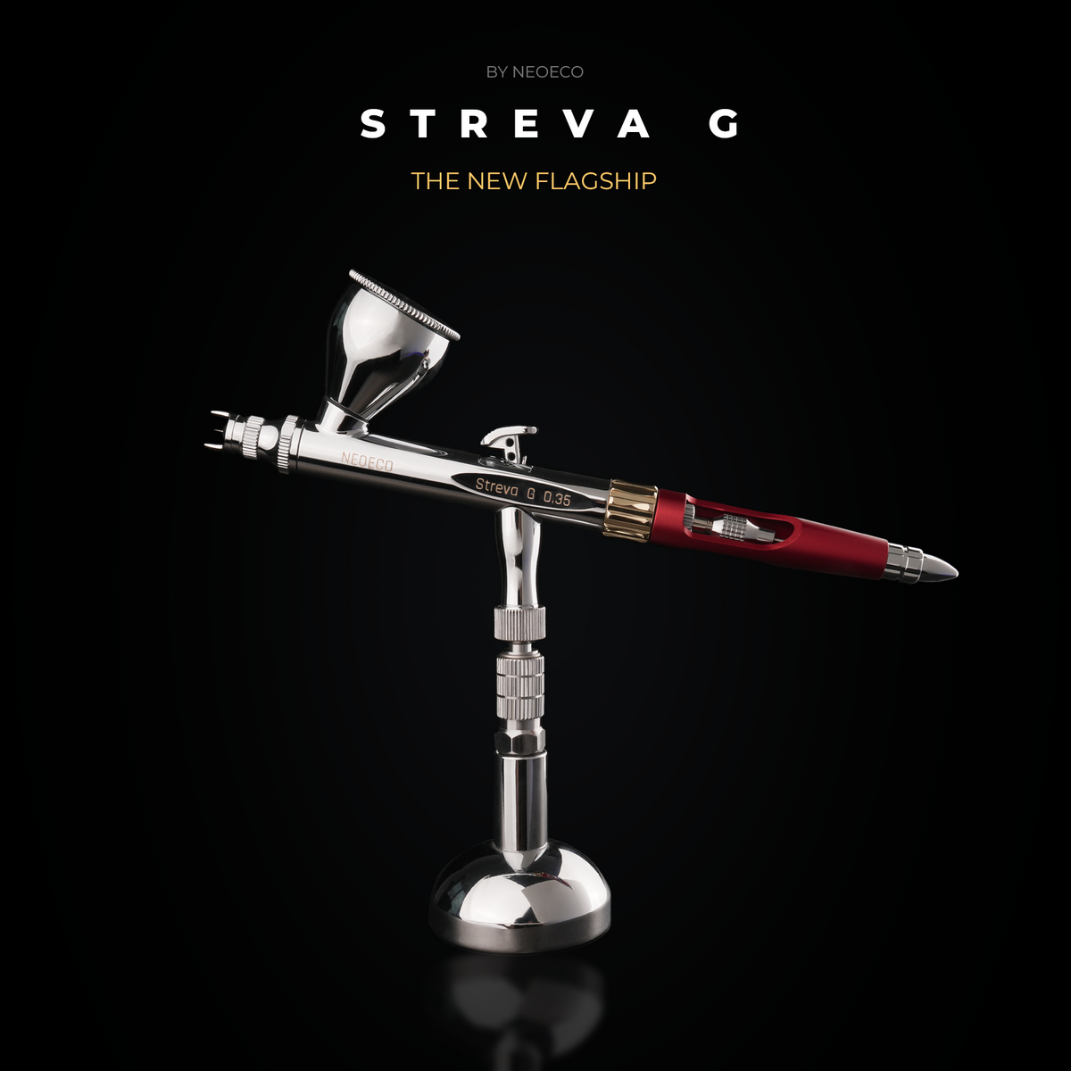 NEOECO Streva G 0.35mm Gravity Feed Dual-Action Airbrush