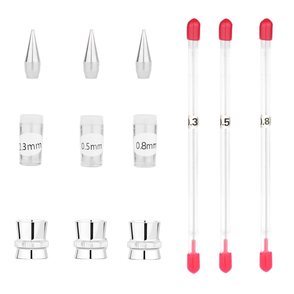 NEOECO Replacement Nozzle & Needle Tips Type 3 for Model NCT-182/183