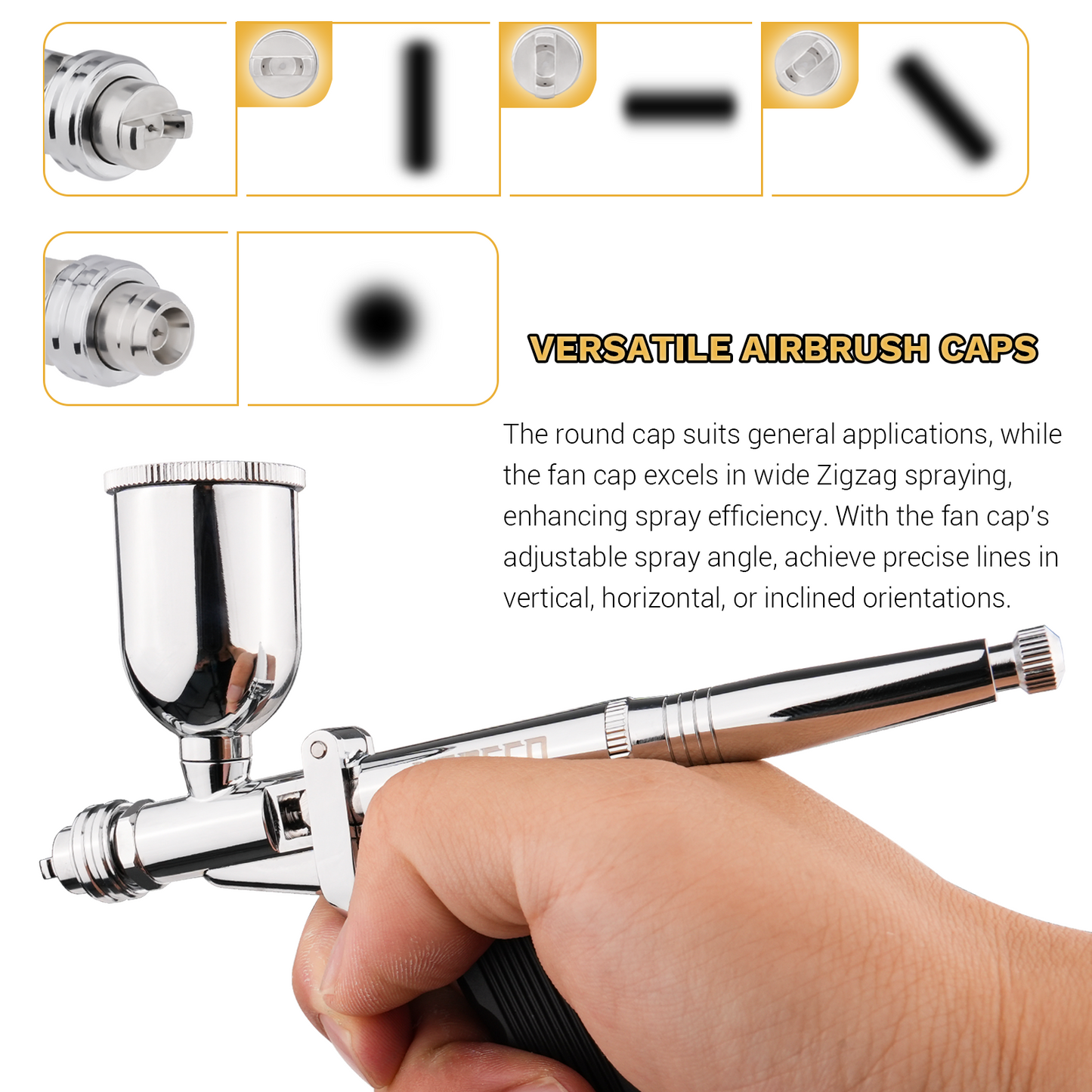 Dual-Action Pistol Grip NCT-217HG/227HG Airbrush Trigger-type With Fan Cap