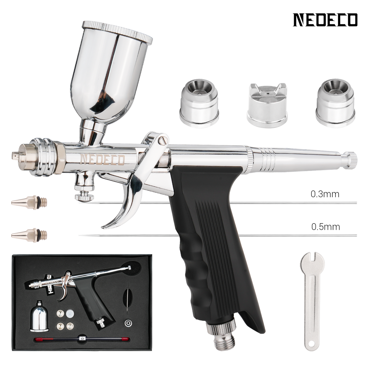 Dual-Action Pistol Grip NCT-217HG/227HG Airbrush Trigger-type With Fan Cap