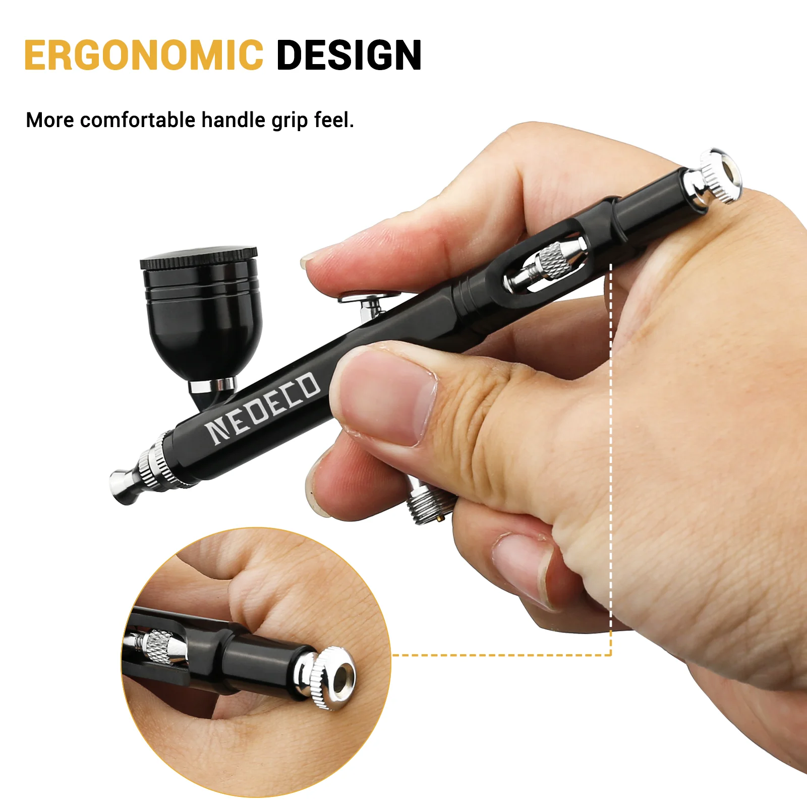 NEOECO NCT-SJ33B500K-S1 Airbrush Kit with 30psi Auto stop NEOECO NCT-SJ33B500K-S1 Airbrush Kit with 30psi Auto stop