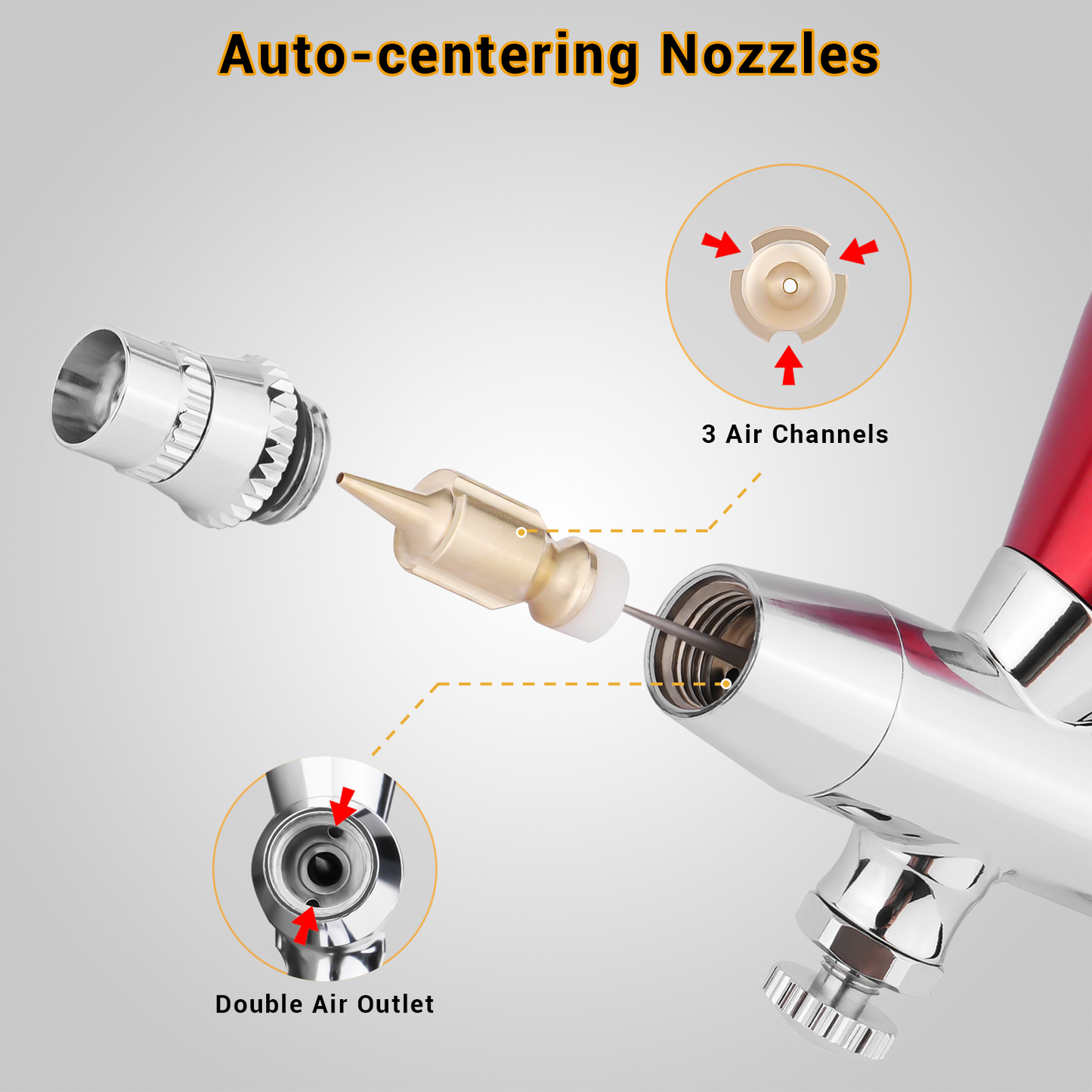 Neoeco NCT-GA02 Airbrush with Square Trigger