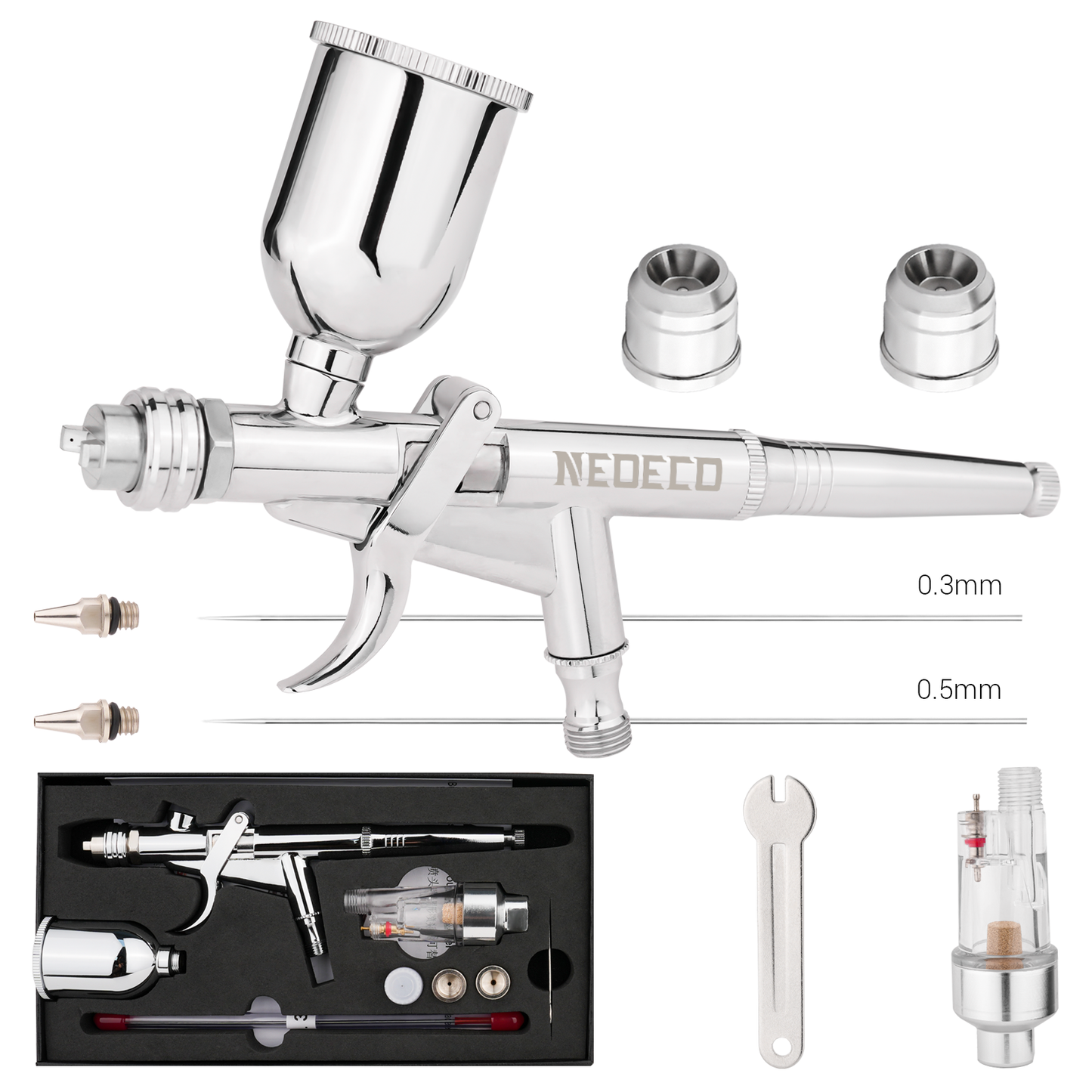 Pistol Grip Airbrush Kit with Fan Cap NCT-217/227