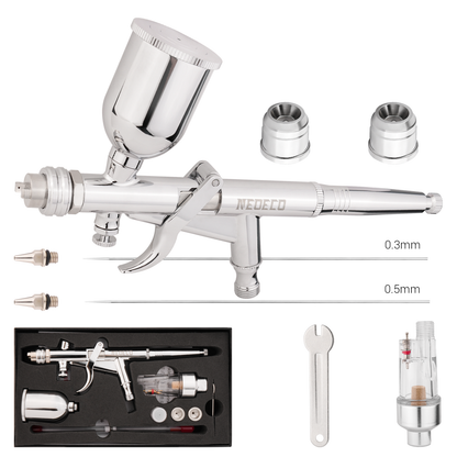 Pistol Grip Airbrush Kit with Fan Cap NCT-217/227