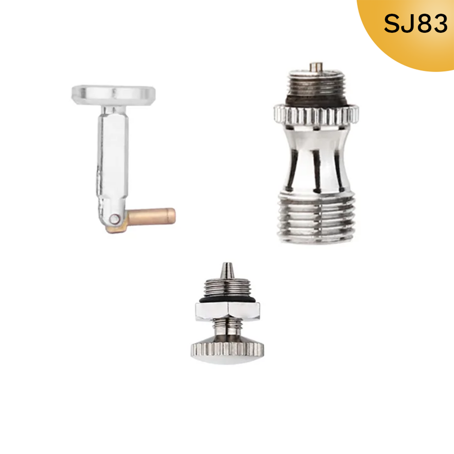 SJ83 Airbrush Replacement Set: Trigger, Intake Valve, Mac Valve