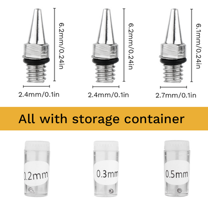 NEOECO Replacement Nozzle & Needle Tips Type 1