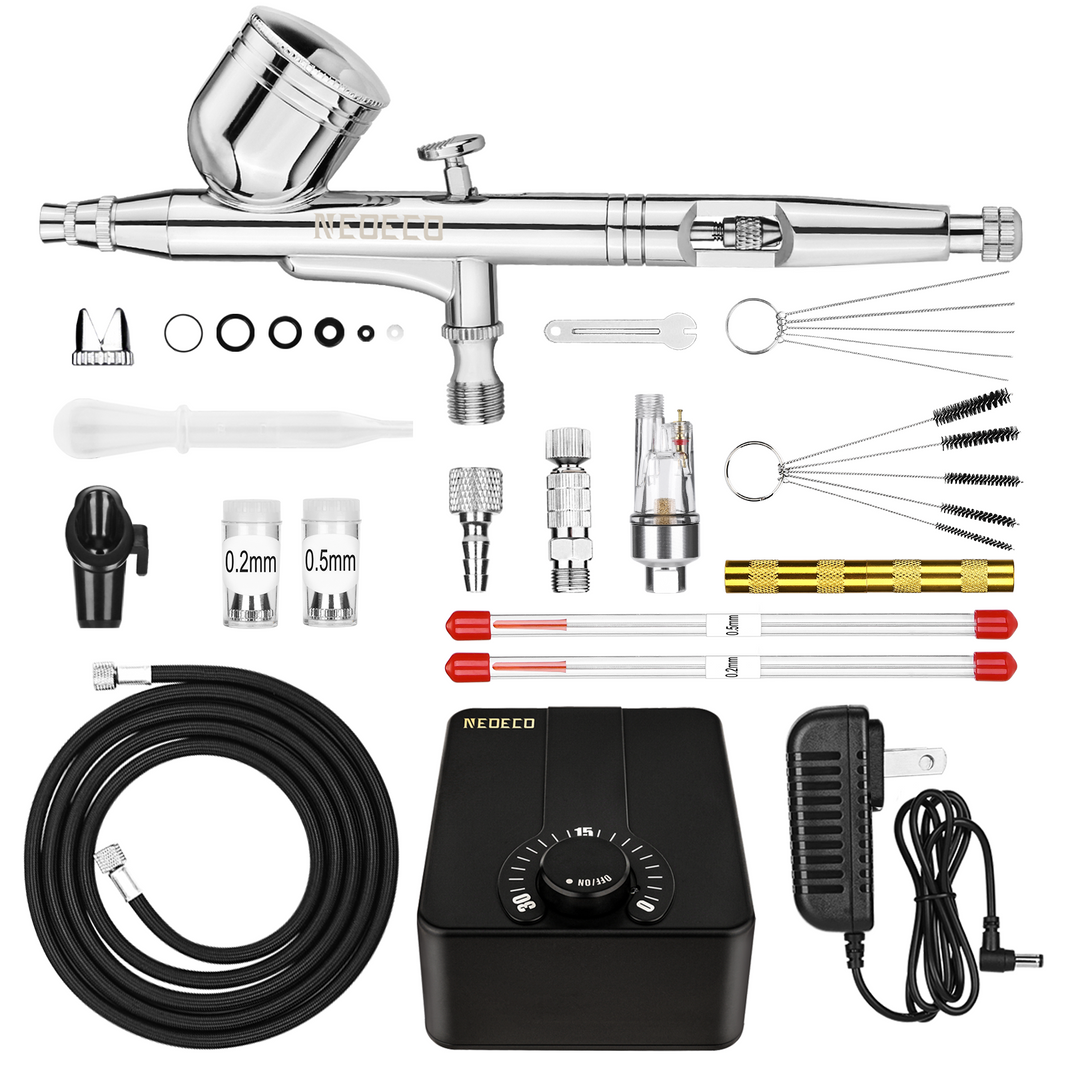 Airbrush Kit with Compressor NEOECO Airbrush Airbrush Kit with Compressor NEOECO Airbrush